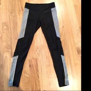 Grey and black leggings
